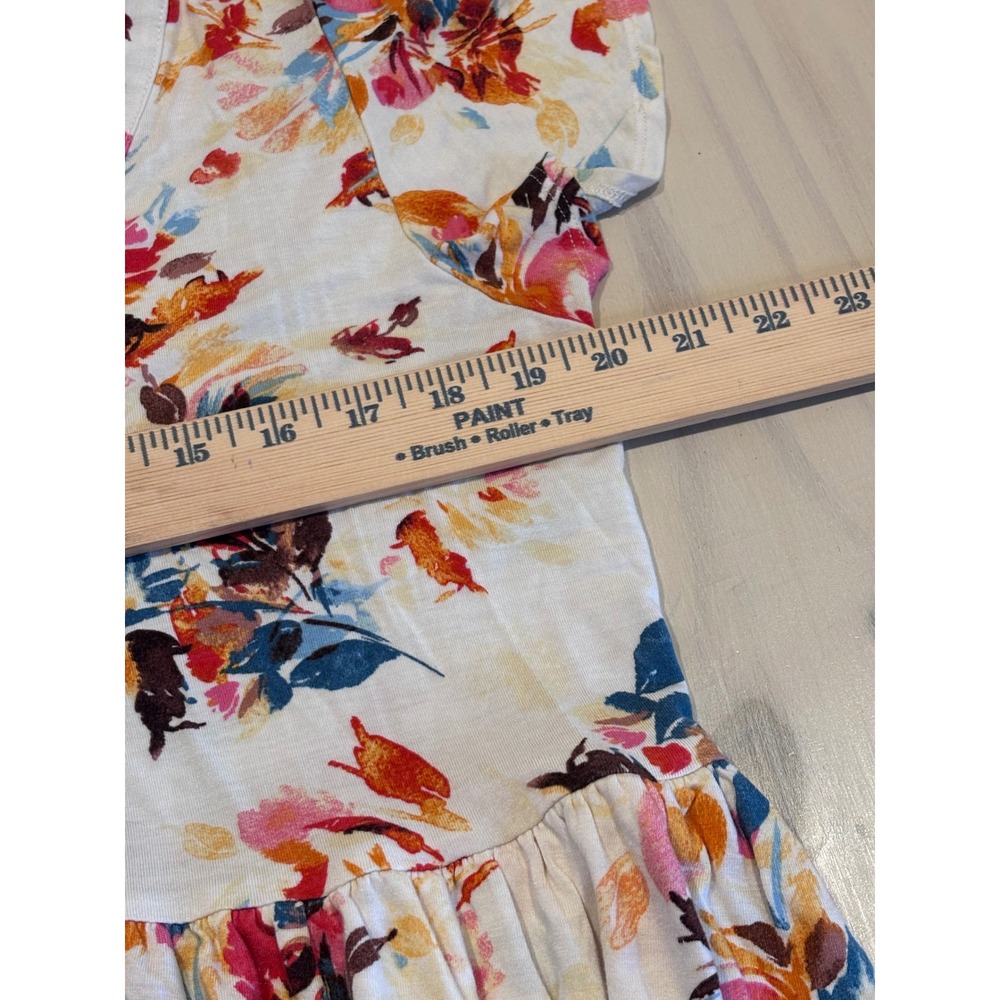 Torrid Super Soft Floral Button Front Tiered Babydoll Top White Size 1 - Picture 8 of 11